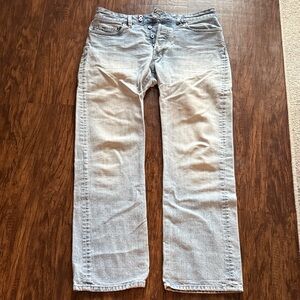 Diesel Men's Faded Blue Straight Jeans